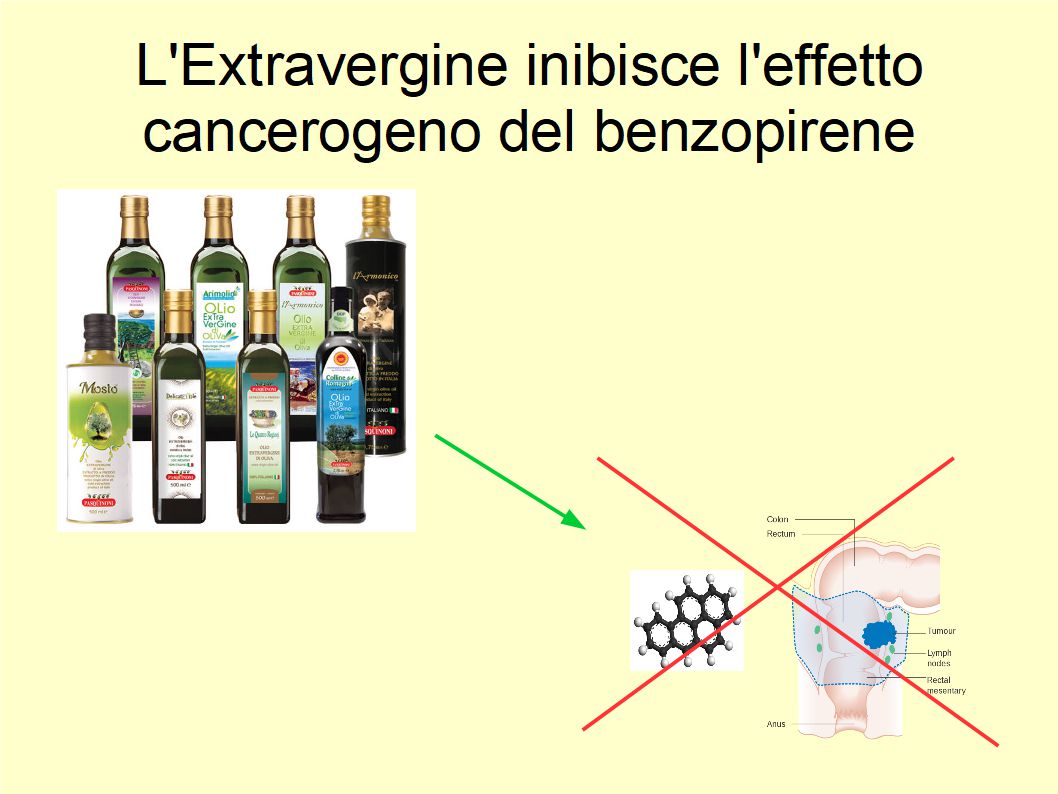 L'Extravergine di Oliva contrasta l'effetto cancerogeno del benzopirene