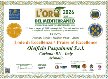 Arimolio conquista la Lode di Eccellenza a L’Oro del Mediterraneo 2026